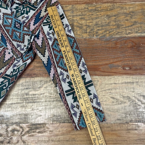 BonWorth Aztec print SW style button up jacket Small Petite tapestry vintage - Picture 6 of 9